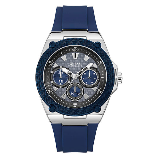 Guess Men's Watch Silver Tone Case Quartz
