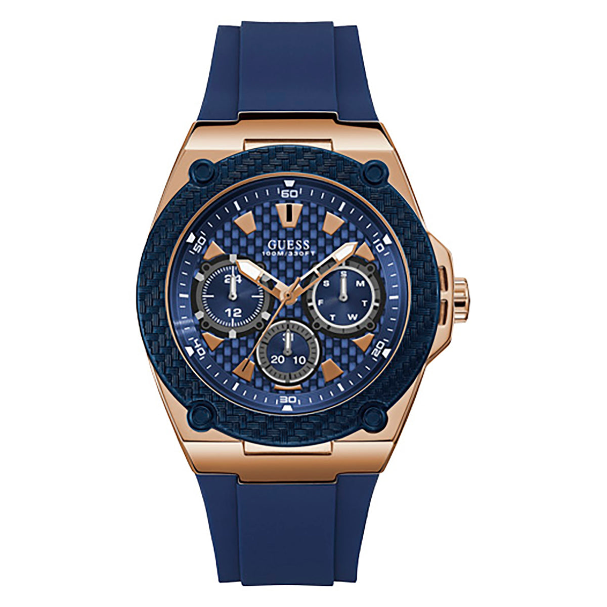 Guess Men's Watch Rose Gold Tone Case Quartz