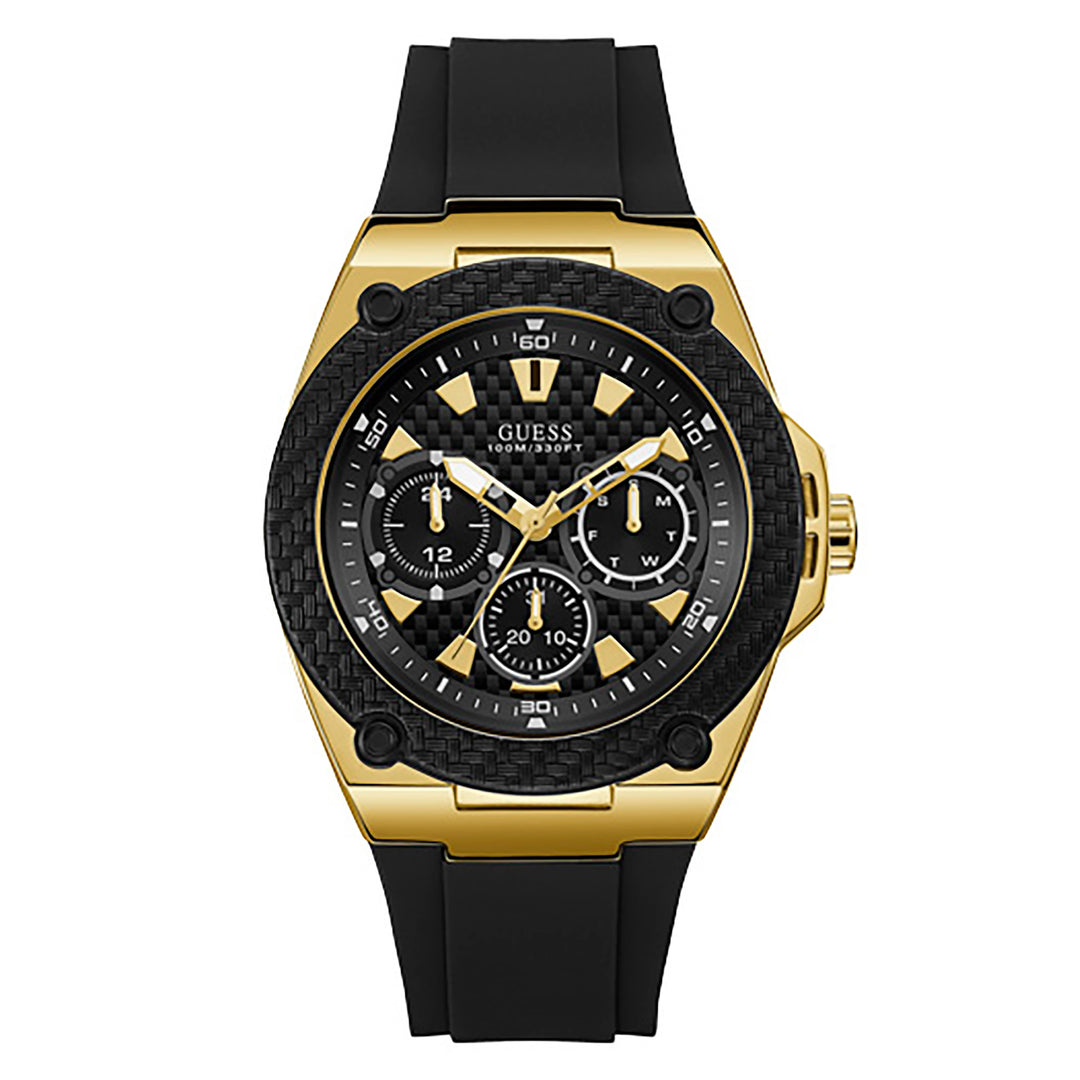 Guess Men's Watch Gold Tone Case Quartz