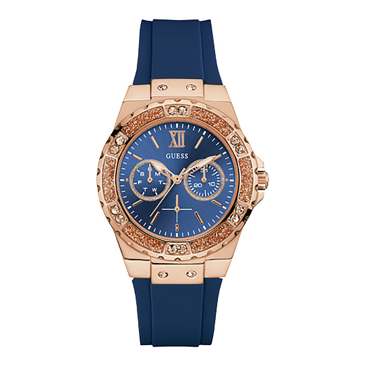 Guess Women's Watch Rose Gold Tone Case Quartz