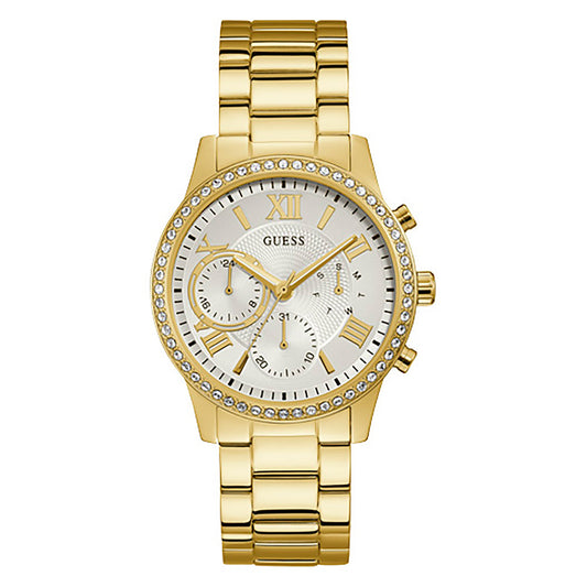 Guess Women's Watch Gold Tone Case Quartz