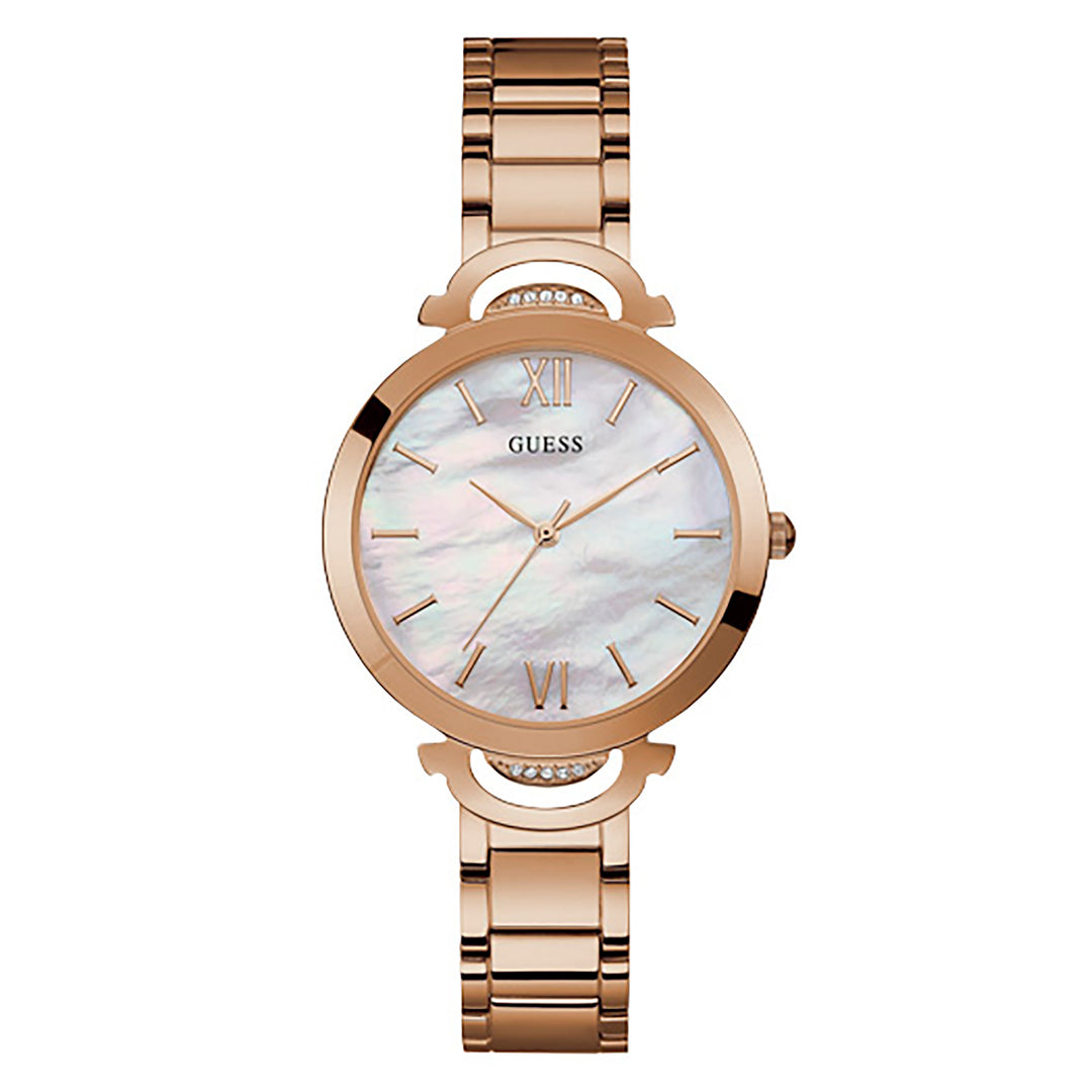 Guess Women's Watch Rose Gold Tone Case Quartz