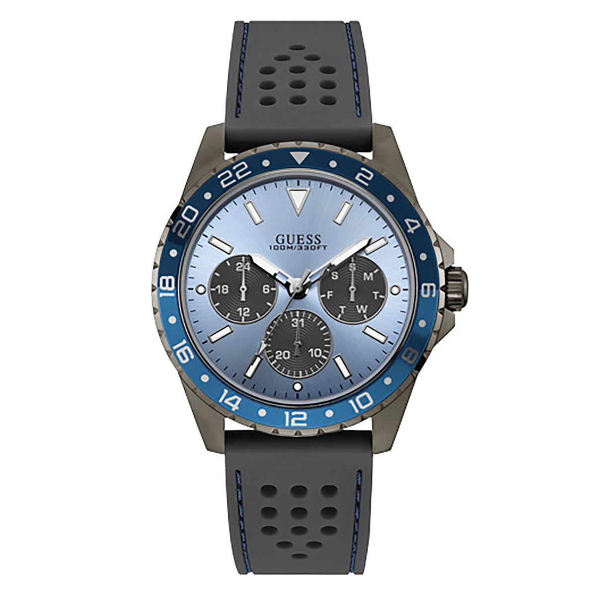 Guess Men's Watch Gunmetal Case Quartz