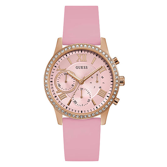 Guess Women's Watch Rose Gold Tone Case Quartz