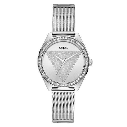 Guess Women's Watch Silver Tone Case Quartz