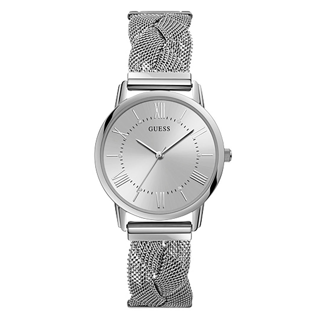 Guess Women's Watch Silver Tone Case Quartz