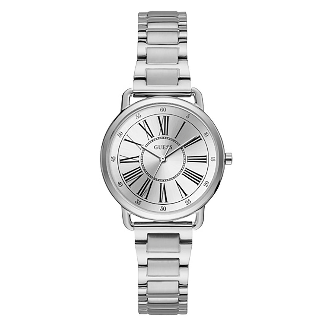 Guess Women's Watch Silver Tone Case Quartz