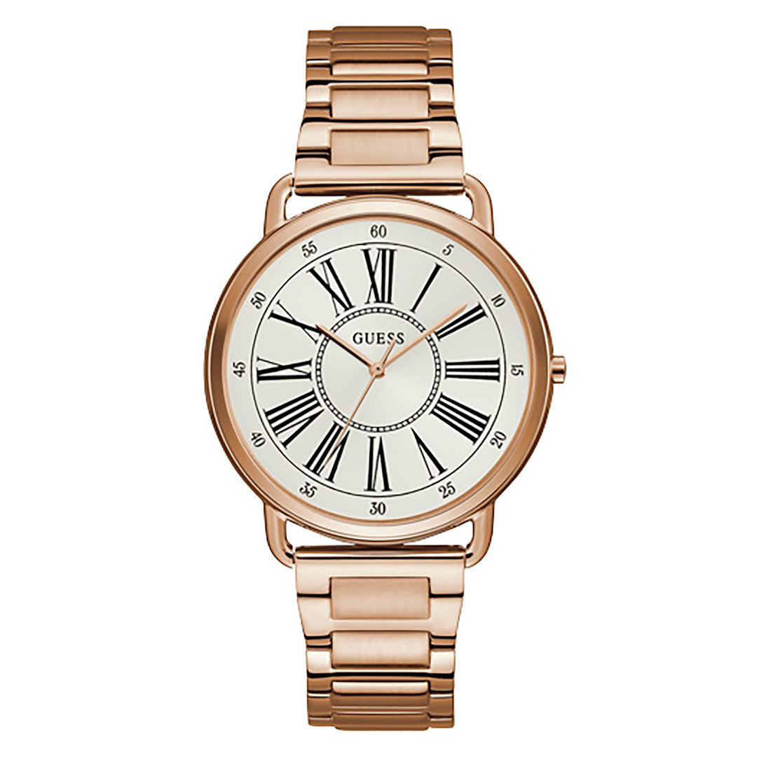 Guess Women's Watch Rose Gold Tone Case Quartz