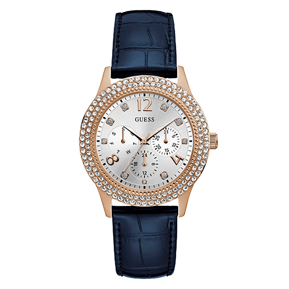 Guess Women's Watch Rose Gold Tone Case Quartz