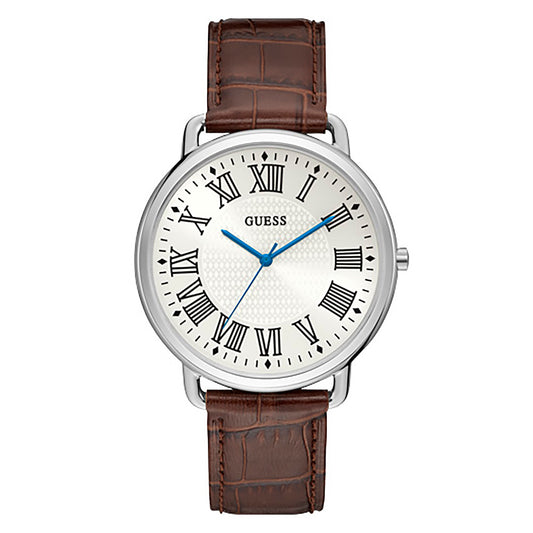 Guess Men's Watch Silver Tone Case Quartz