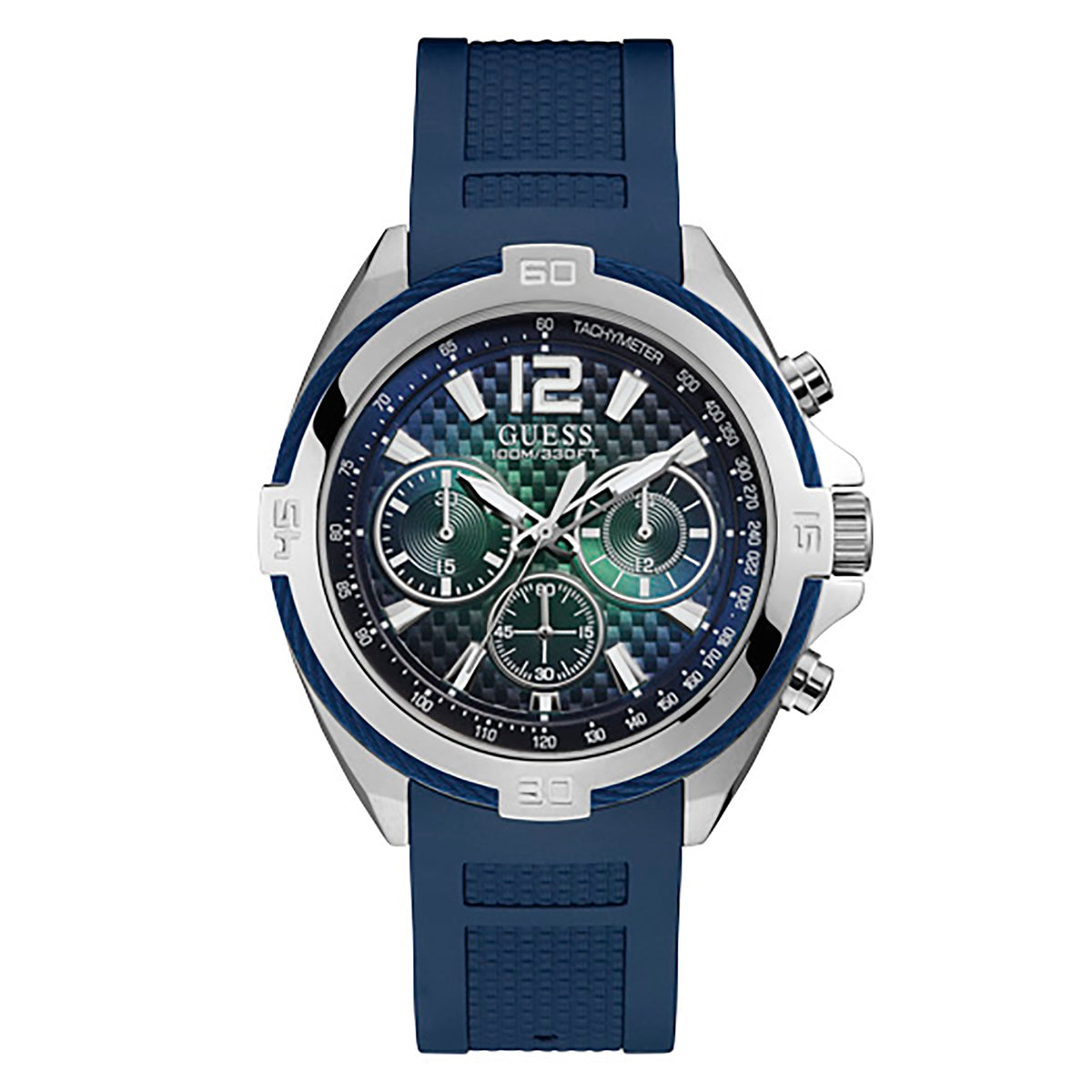 Guess Men's Watch Silver Tone Case Quartz