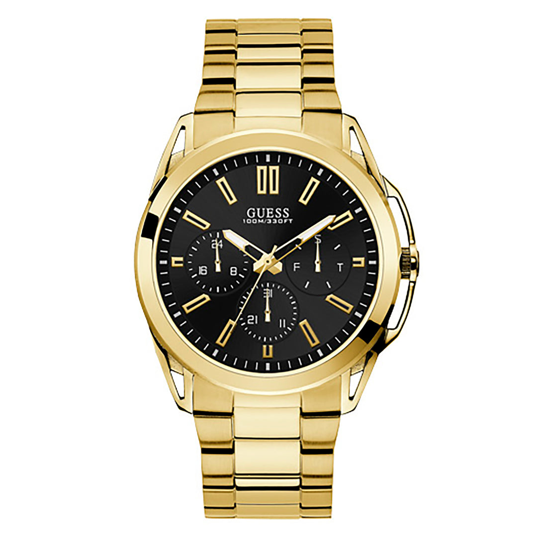 Guess Men's Watch Gold Tone Case Quartz