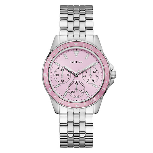 Guess Women's Watch Silver Tone Case Quartz