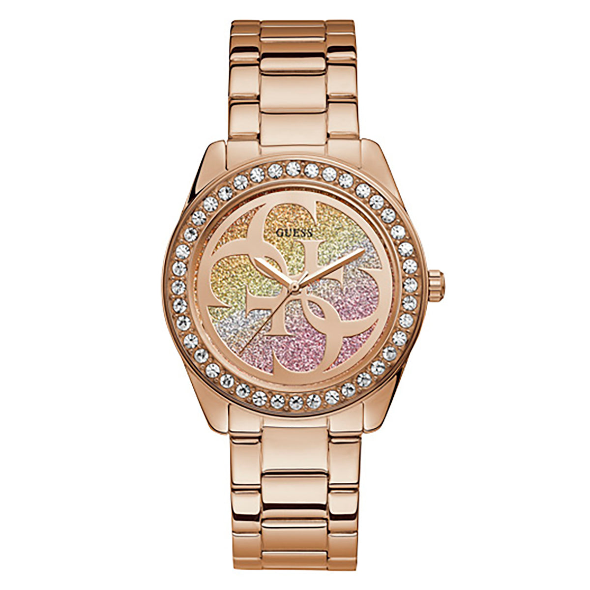 Guess Women's Watch Rose Gold Tone Case Quartz