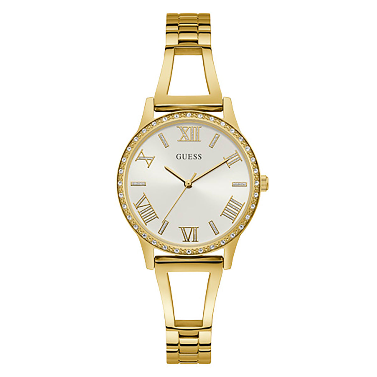Guess Women's Watch Gold Tone Case Quartz