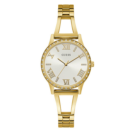 Guess Women's Watch Gold Tone Case Quartz