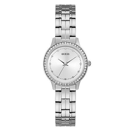 Guess Women's Watch Silver Tone Case Quartz