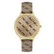Guess Women's Watch Gold Tone Case Quartz