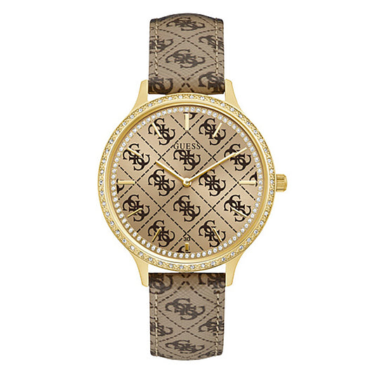 Guess Women's Watch Gold Tone Case Quartz