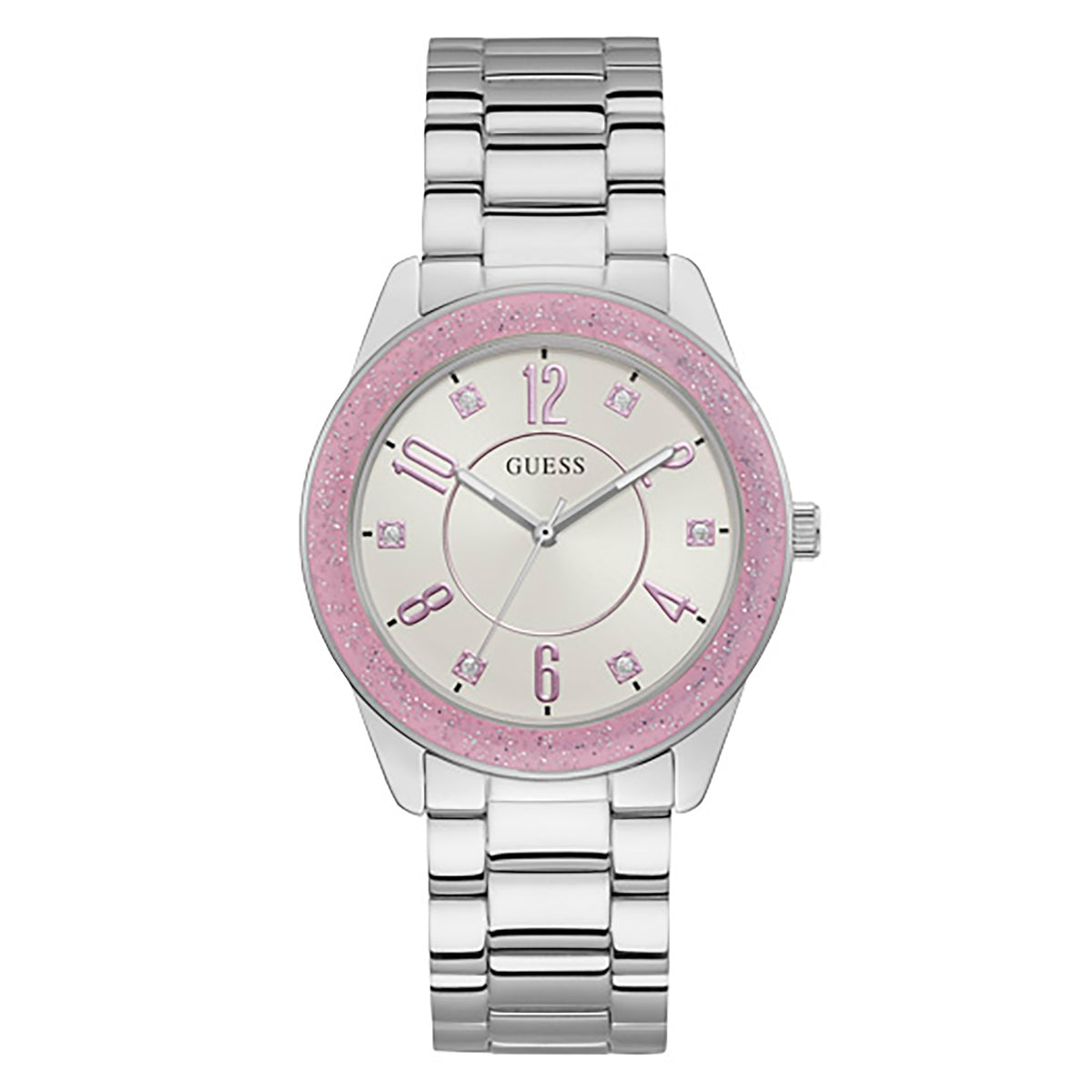 Guess Women's Watch Silver Tone Case Quartz