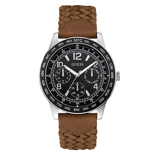 Guess Men's Watch Silver Tone Case Quartz