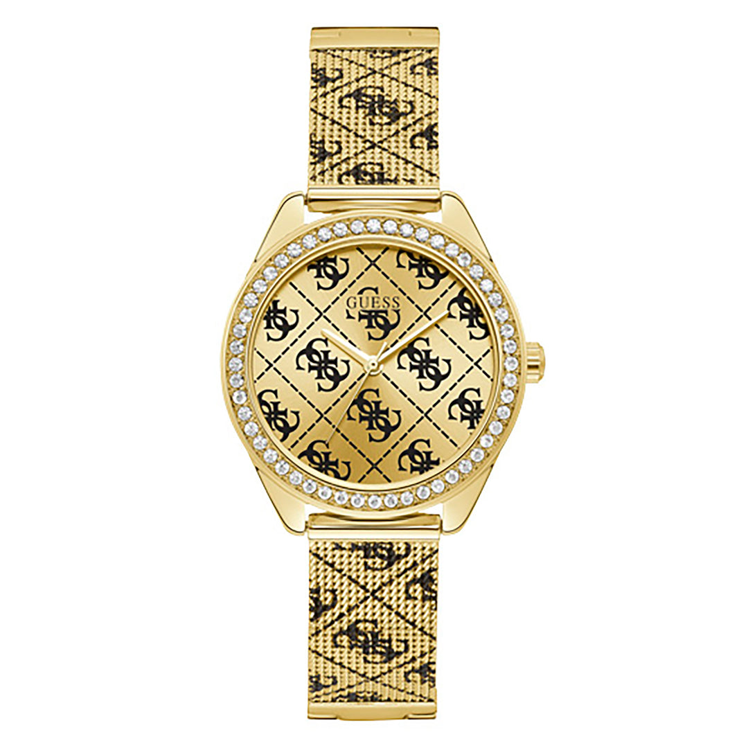 Guess Women's Watch Gold Tone Case Quartz