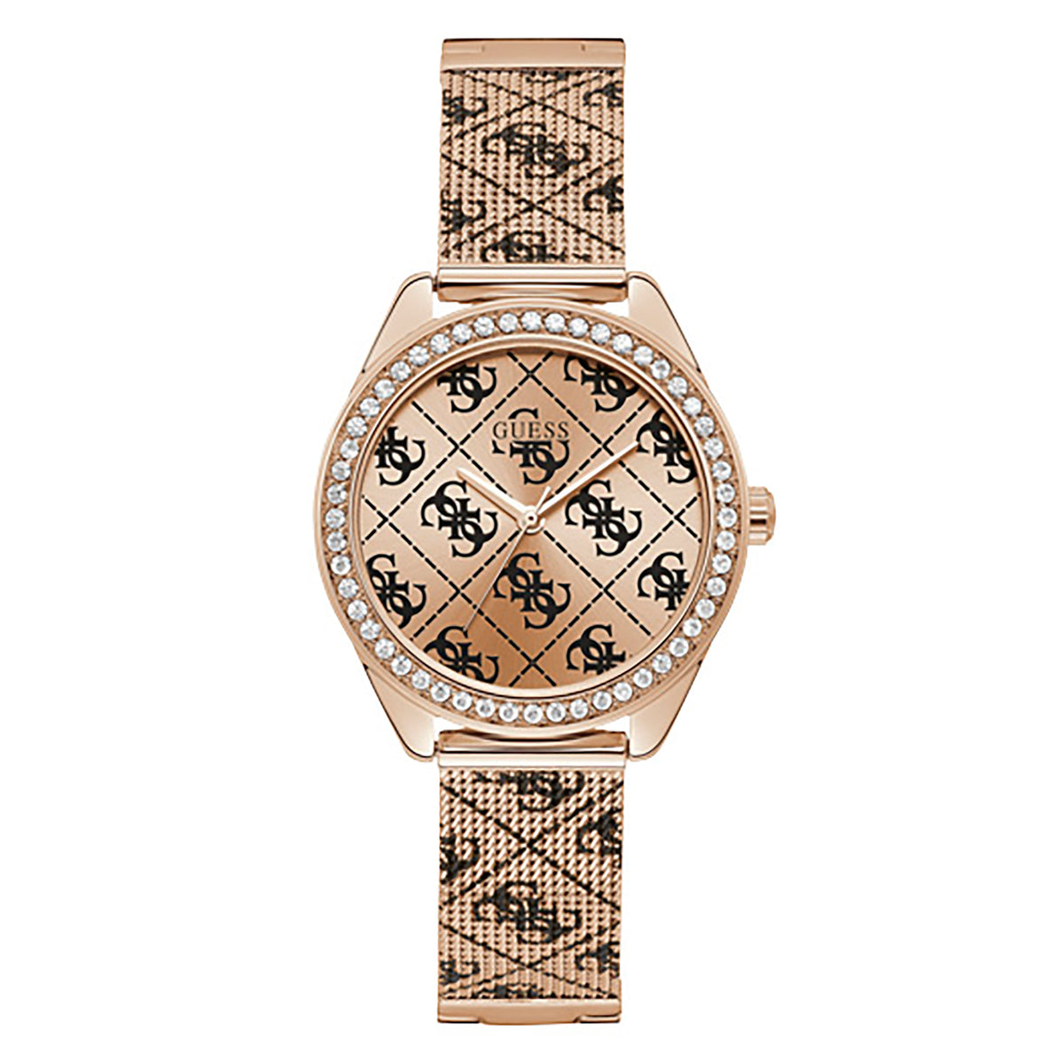 Guess Women's Watch Rose Gold Tone Case Quartz