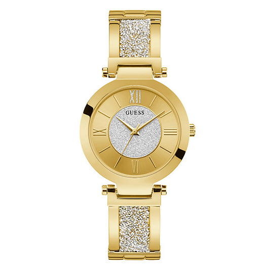 Guess Women's Watch Gold Tone Case Quartz
