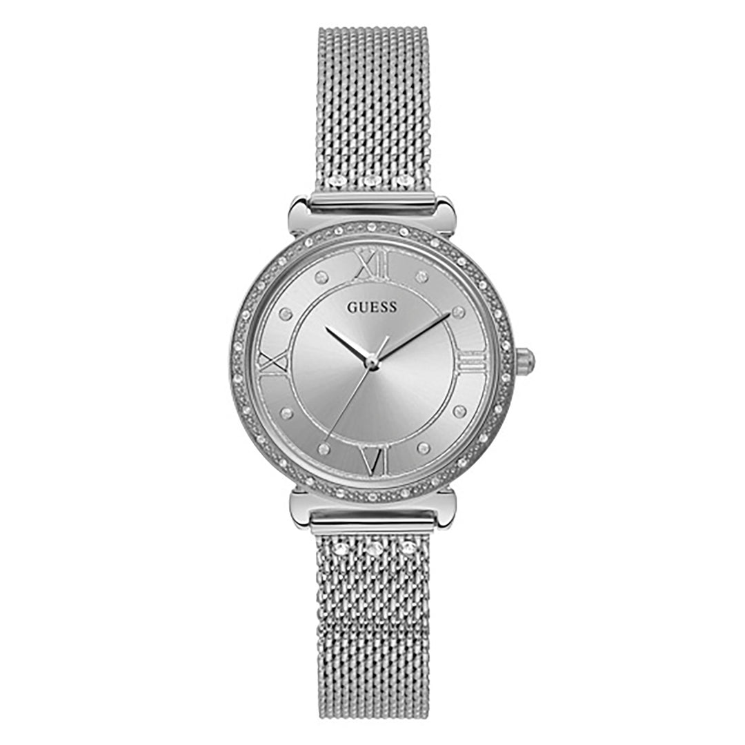 Guess Women's Watch Silver Tone Case Quartz