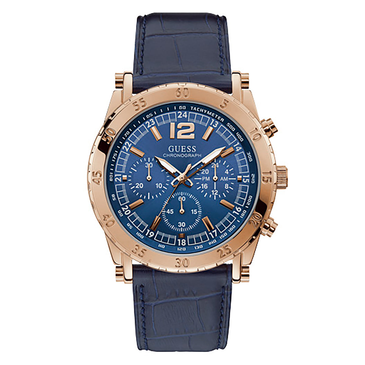 Guess Men's Watch Rose Gold Tone Case Quartz