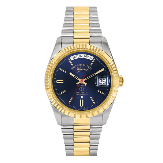 West End The Classics Gents Automatic 37mm Two-tone Watch Blue Dial