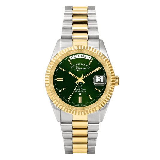 West End Women's Silver Tone Case Green Dial Automatic Watch