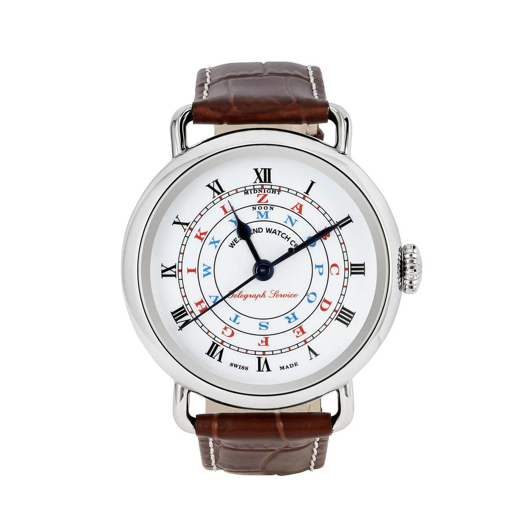 West End Men's Silver Tone Case White Dial Automatic Watch