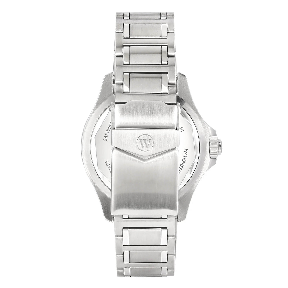 West End Men's Silver Tone Case Blue Dial Automatic Watch