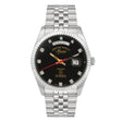West End Men's Silver Tone Case Black Dial Automatic Watch