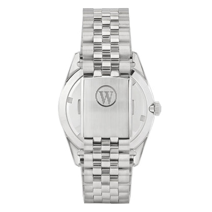 West End Men's Silver Tone Case Black Dial Automatic Watch