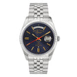 West End Men's Silver Tone Case Blue Dial Automatic Watch