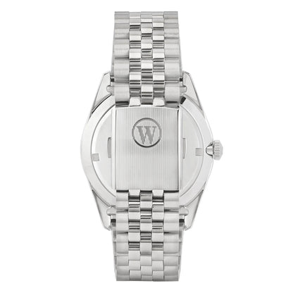 West End Men's Silver Tone Case Purple Dial Automatic Watch