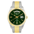 West End Men's Silver Tone Case Green Dial Automatic Watch