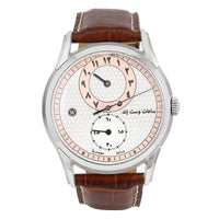 West End Men's Silver Tone Case Pink Dial Automatic Watch