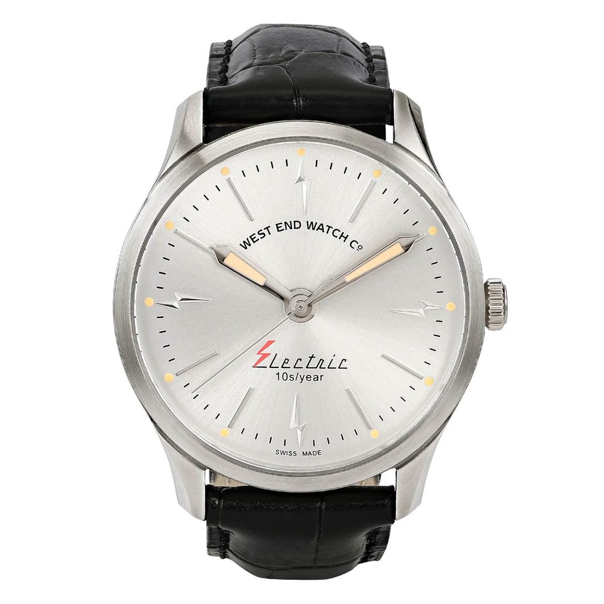 West End Men's Silver Tone Case Silver Dial Quartz Watch