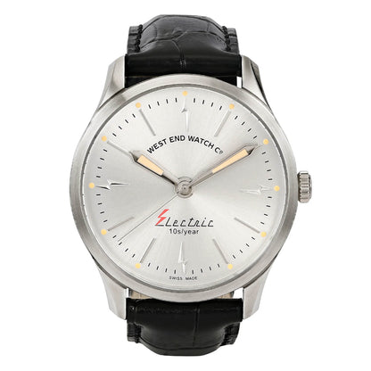 West End Men's Silver Tone Case Silver Dial Quartz Watch