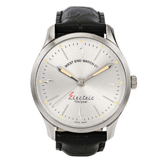West End Men's Silver Tone Case Silver Dial Quartz Watch