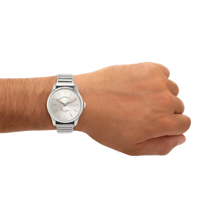 West End Men's Silver Tone Case Silver Dial Quartz Watch