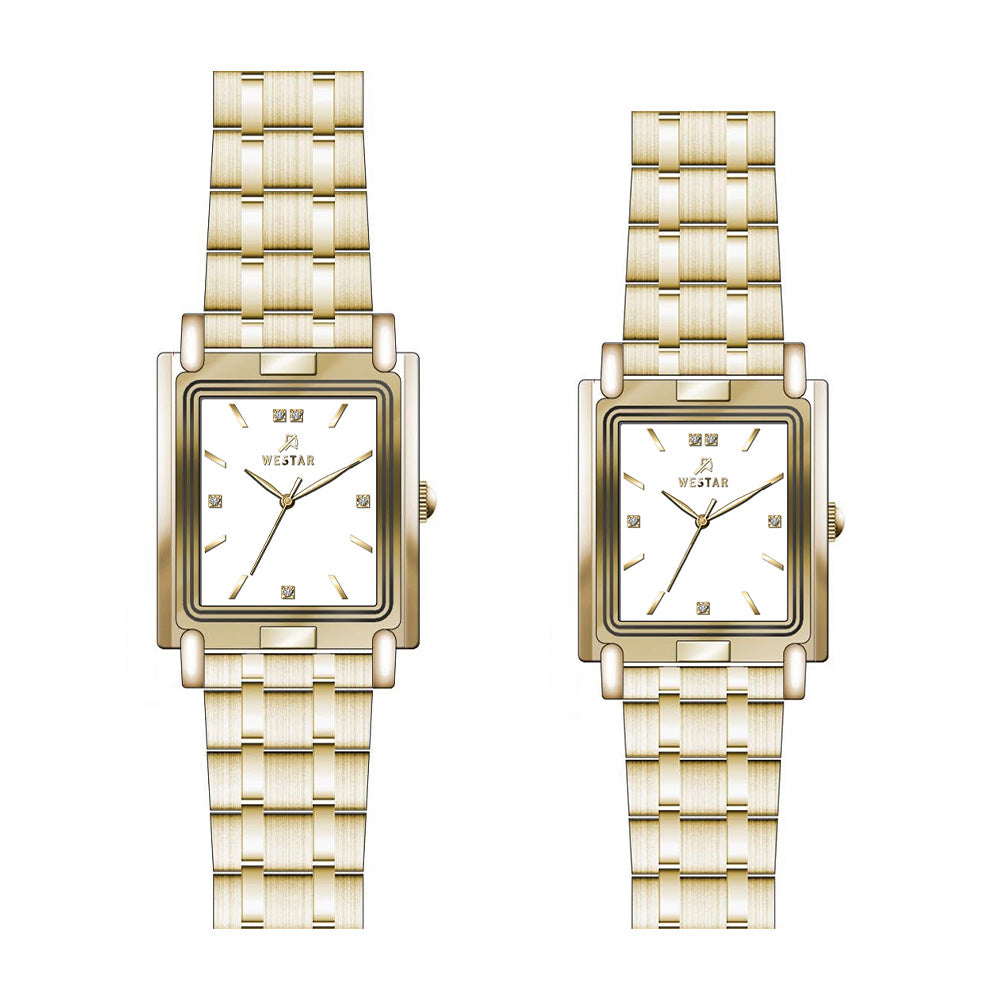 Westar Couple Watch EX7590GPN101 & EX6590GPN101