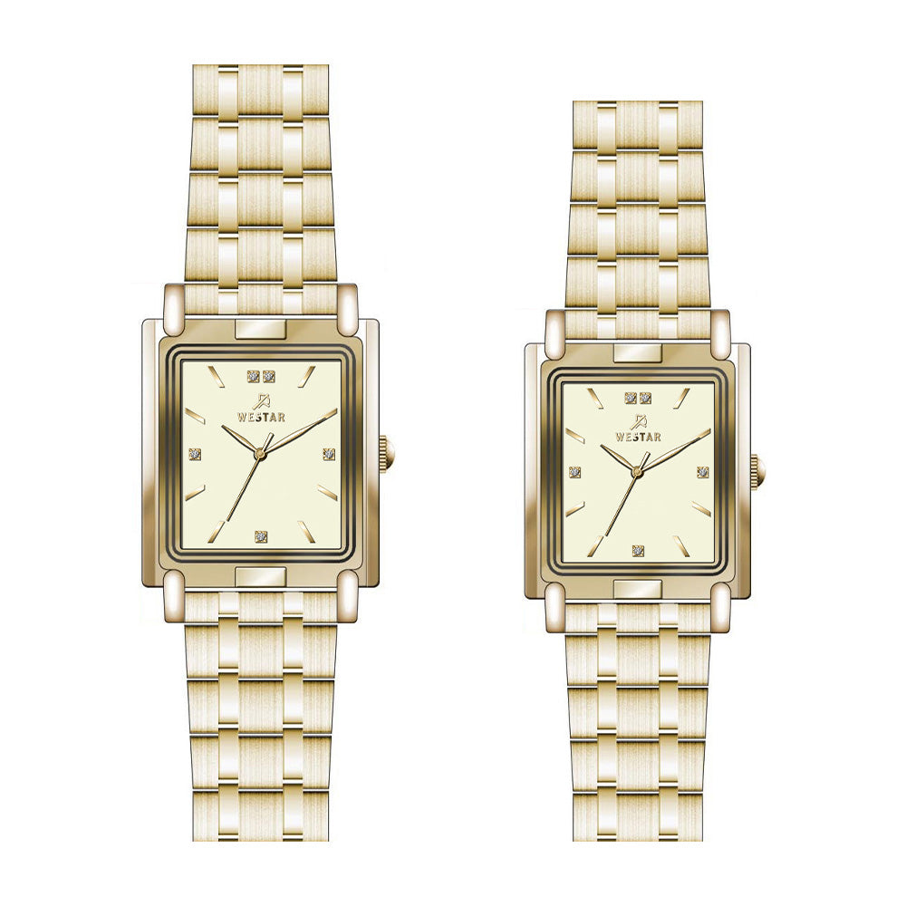 Westar Couple Watch EX7590GPN102 & EX6590GPN102