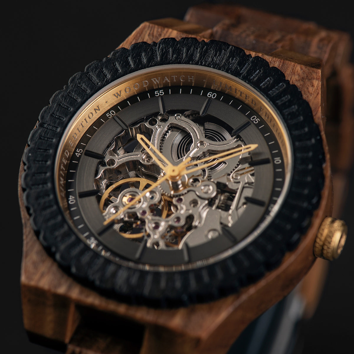 ساعة وود ووتش (Woodwatch) للرجال أوتوماتيكية إصدار "تريل بليزر" المحدود