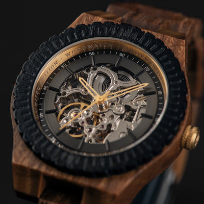 ساعة وود ووتش (Woodwatch) للرجال أوتوماتيكية إصدار "تريل بليزر" المحدود