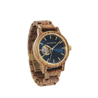 WOODWATCH MEN'S CLASSIC OPEN-HEART SAILOR AUTOMATIC WATCH