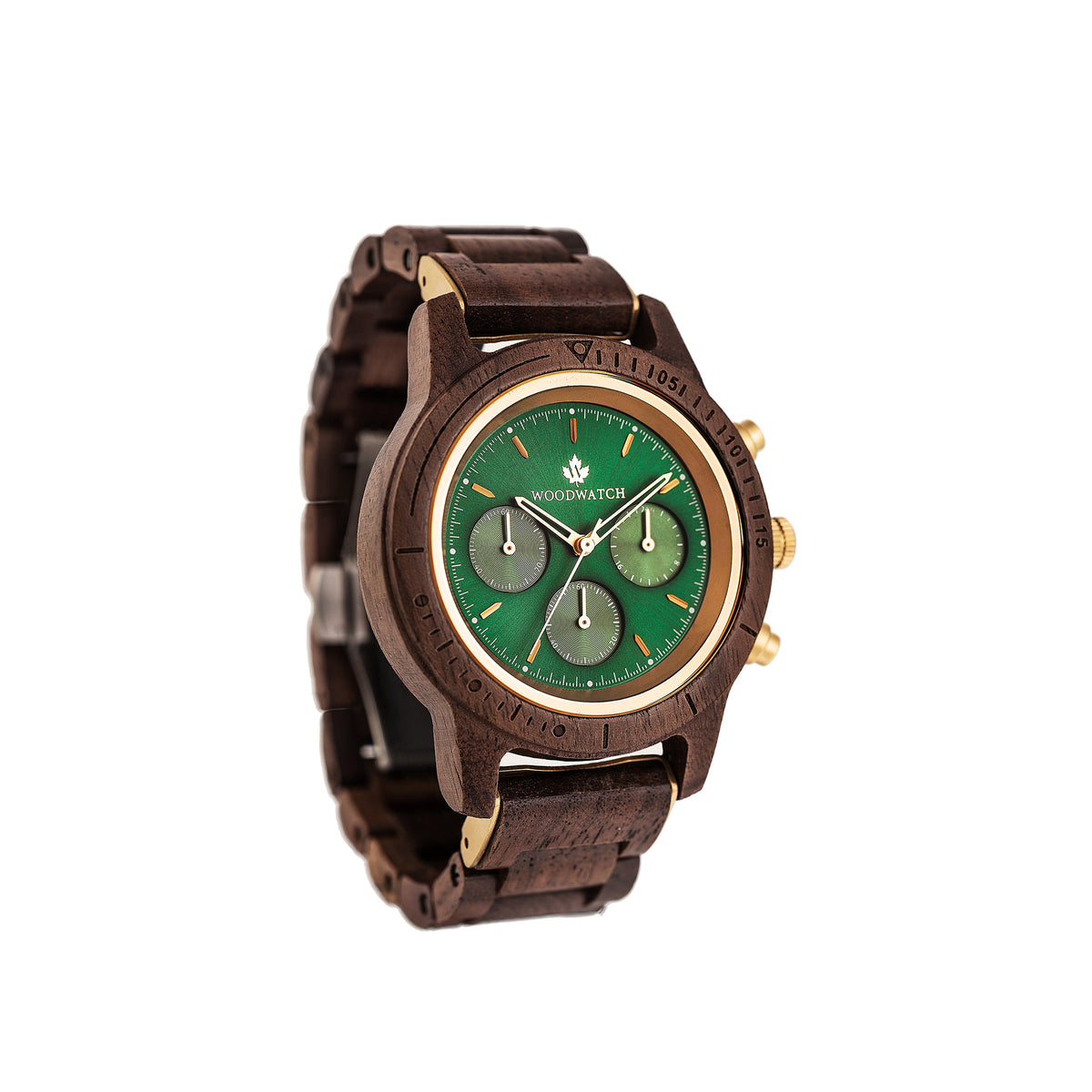 Woodwatch Men's Chronus Emerald Gold WW-CS-Emd